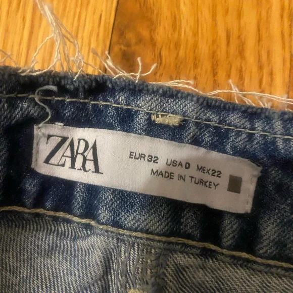Zara Blue Flare & Wide Leg Jeans - Picture 3 of 4